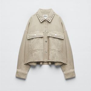 ZARA -  piercing cropped overshirt